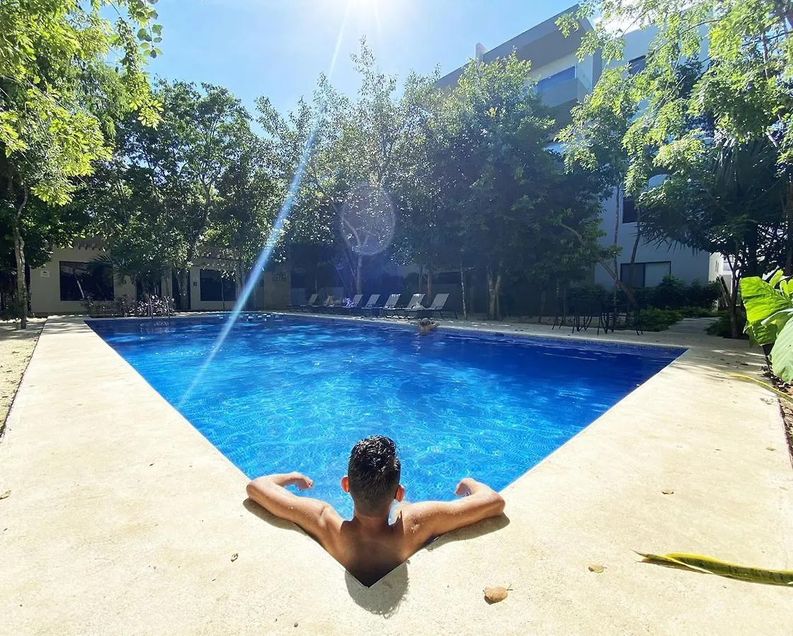 Lujoso Y Bello Condo Estilo Boho Tulum Playa del Carmen Lägenhet